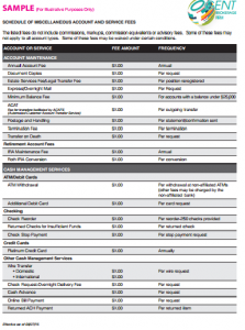 Fee-Chart