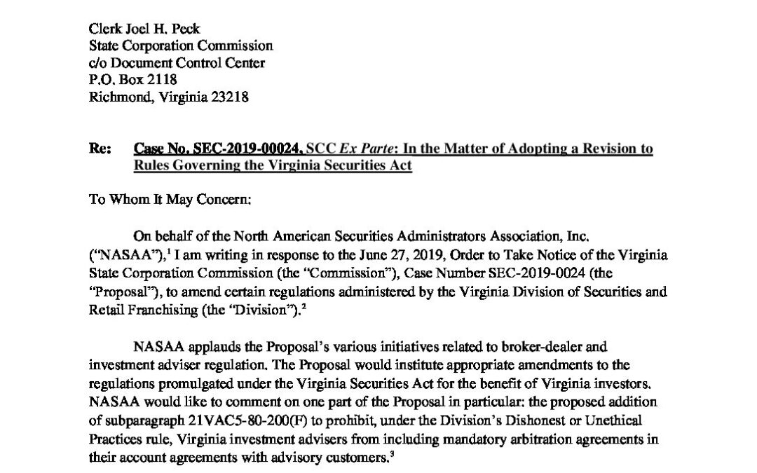Va. Comment Letter (8-9-2019)