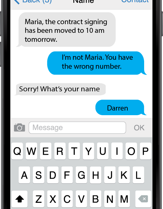 Unsoliticited Text Message