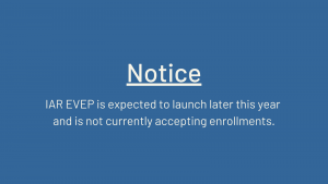 IAR EVP Website Notice